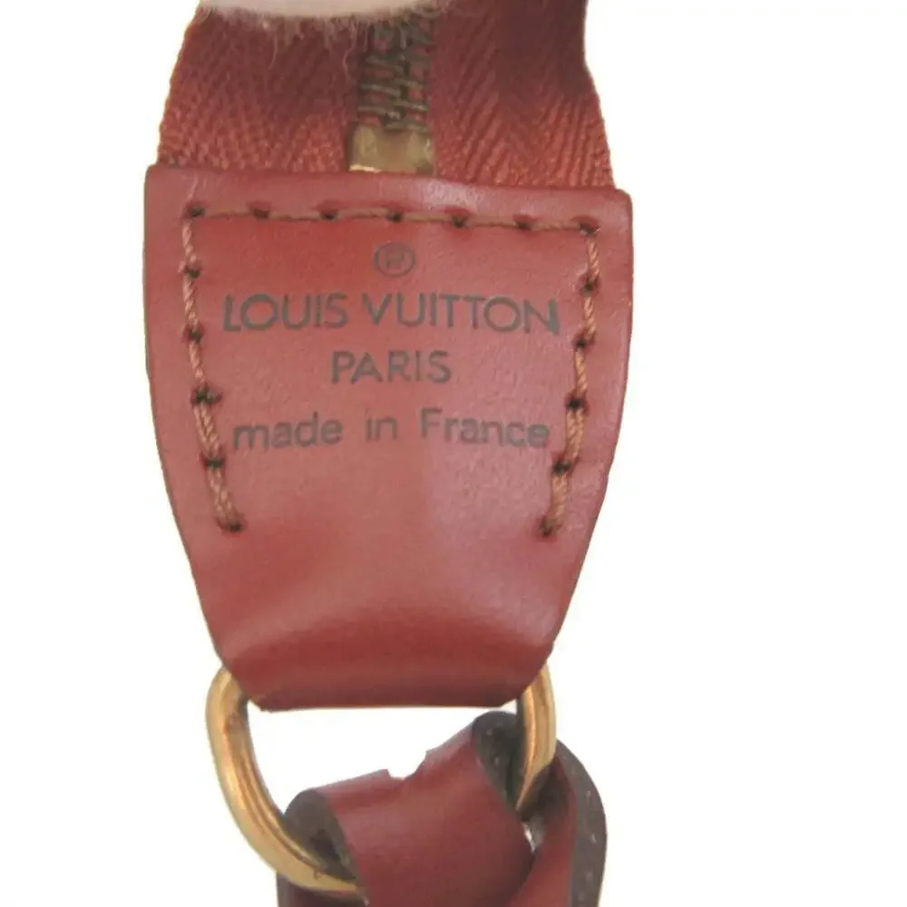 LOUIS VUITTON Brown Leather Pochette Pouch - Picture 7 of 7
